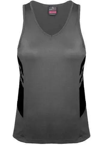 Aussie Pacific Ladies Tasman Singlet 2111 Casual Wear Aussie Pacific Ashe/Black 4